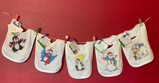 Winter Baby Bibs