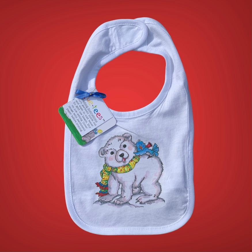 "winter" polar bear bib