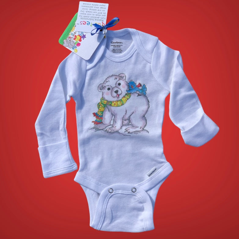 "winter" baby onesie polar bear